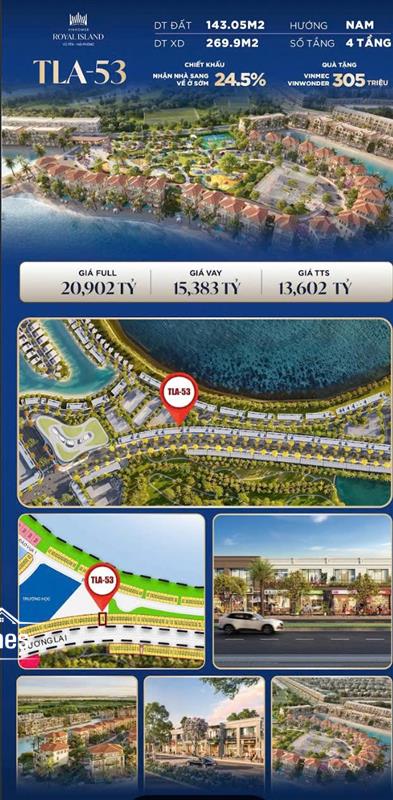 CẮT LỖ - TLA-53 Royal Island – Nhận nhà sang, ưu đãi tới 24,5%, giá chỉ từ 13,6 tỷ