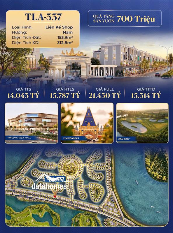 🔥 TLA-337 | SHOPHOUSE LIỀN KỀ – TRỤC KINH DOANH ĐẮC ĐỊA VŨ YÊN  Hướng Nam – Giá TTS chỉ 14,043 Tỷ | Quà Sân Vườn 700 Triệu